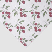 Burgundy Red Berries Pattern Tissuepapier (Detail)