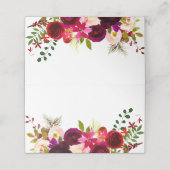 Burgundy Red Boho Paars Weddenschap (Buitenkant ongevouwen)