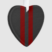 Burgundy Red Carbon Style Racing (devant)