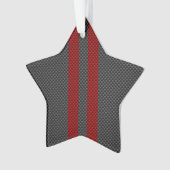 Burgundy Red Carbon Style Racing (devant)