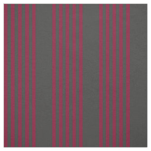 Burgundy red en houtskool met vijf strippen stof