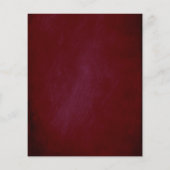 Burgundy Red Floral Wedding Menu (Achterkant)