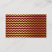 Burgundy Red Flower Gold Chevron Stripe Table Kaar Plaatskaartje (Achterkant)