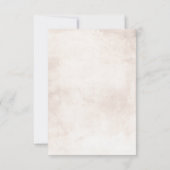 Burgundy Red Foliage Boho Wedding RSVP (Achterkant)