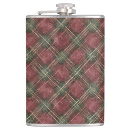 Burgundy Red Green Plaid Heupfles