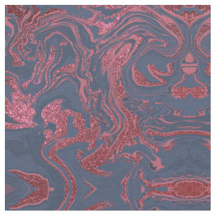 Burgundy Red Navy Blue Glitter Marble Stof