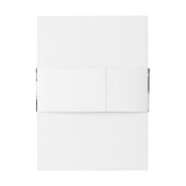 Burgundy Red Navy Floral Rustic Boho Wedding Uitnodigingen Wikkel (Achterkant Voorbeeld)