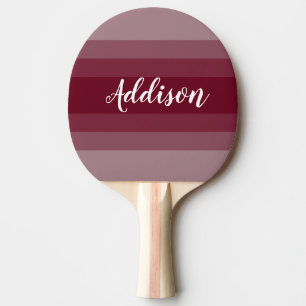 Burgundy Red Ombre Stiped Tafeltennisbatje