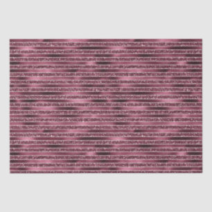Burgundy Red Pink Rose Gold Glitter Stripes Tissuepapier