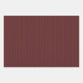 Burgundy Red Stripe Inpakpapier Vel (Voorkant 2)