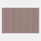 Burgundy Red Stripe Inpakpapier Vel (Voorkant)
