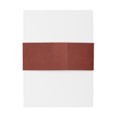 Burgundy Red Texture Modern Boho Wedding Uitnodigingen Wikkel (Achterkant Voorbeeld)