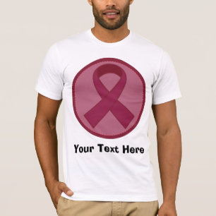 Burgundy Ribbon - Gepersonaliseerd T-shirt