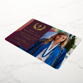 Burgundy RN Asclepius Faire-part de graduation (Rotation)