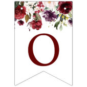 Burgundy Roos Bruiloft Banner (Derde vlag)