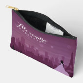 Burgundy Roos Paris Fireworks Quinceañera Etui (Open)