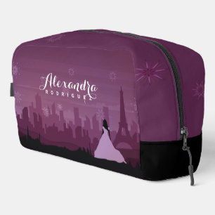 Burgundy Roos Paris Fireworks Quinceañera Toilettasje