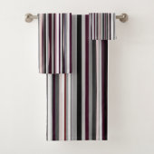 Burgundy, rose et gris Abstrait rayures (En situation)