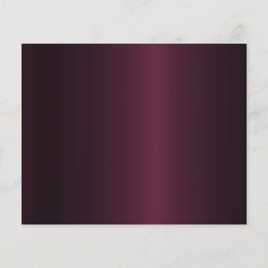 Burgundy rose or anniversaire enregistrer la carte (Dos)