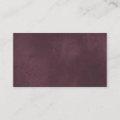 burgundy rousse rustique floral diaper cartes de t (Dos)