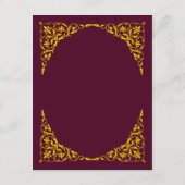 Burgundy Royale Deep Burgundy Wedding Menu (Dos)