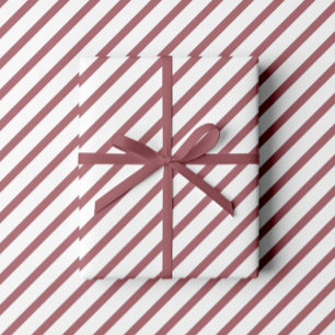 Burgundy Roze Stof Roze Witte Strepen Patroon Cadeaupapier