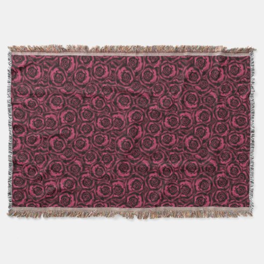 Burgundy-rozen Deken (Voorkant)