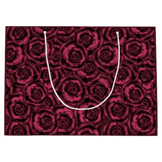Burgundy-rozen Groot Cadeauzakje (Voorkant)