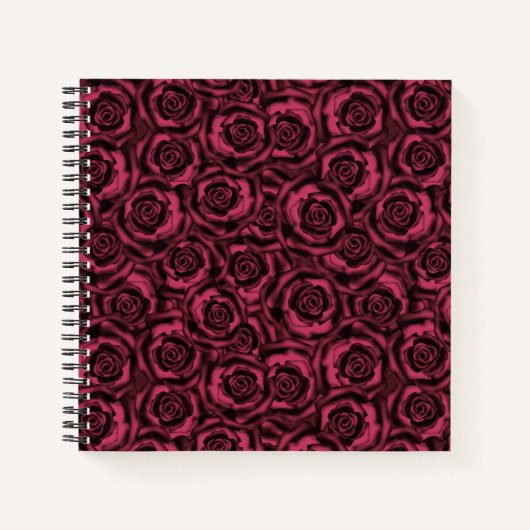 Burgundy-rozen Notitieboek (Voorkant)