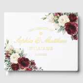 Burgundy Rust Burnt Orange Copper Floral Wedding (Recto)