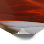 Burgundy Rust Dark Red Marble AcrylArt Abstract Poster (Hoek)