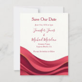 Burgundy  save the date (Voorkant)