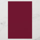 Burgundy Script Guest Mariage Week-end Programme (Dos)