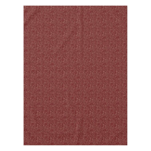 Burgundy Scrolls Tafelkleed (Voorkant)