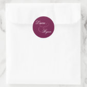 BURGUNDY SILVER PINK Monogram Sticker Mariage (Sac)