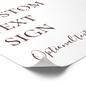 Burgundy Sinaasappel Bloem Kaarten en Geschenken M Poster (Hoek)