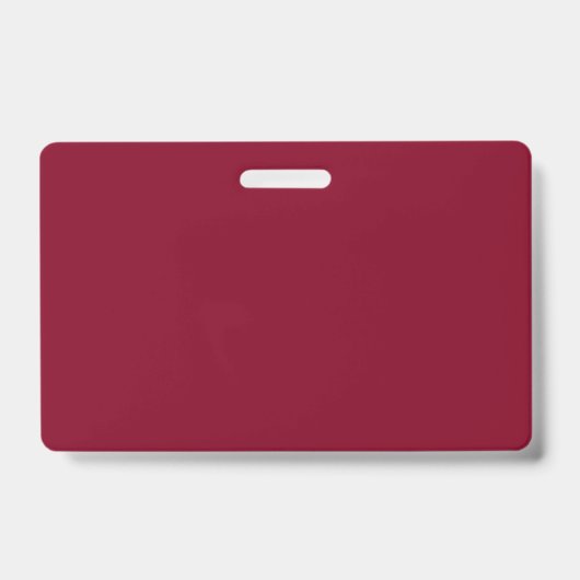 Burgundy Solid Color Badge (Front)