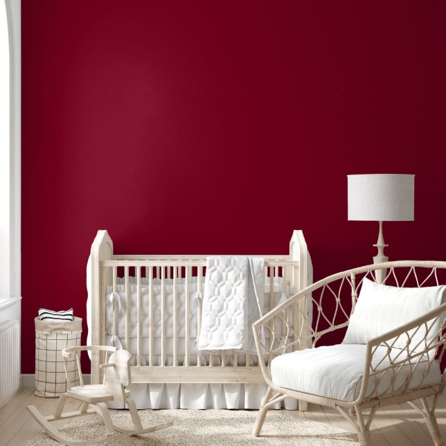 Burgundy Solid Color Behang (Kinderen)