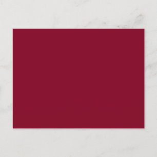 Burgundy Solid Color Briefkaart