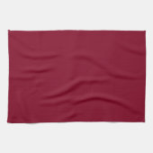Burgundy Solid Color Theedoek (Horizontaal)