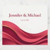 Burgundy Sparkling Wijnetiket (Enkel label)