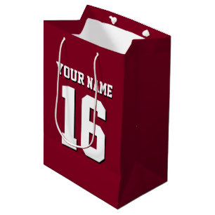 Burgundy Sporty Team Jersey Medium Cadeauzakje