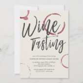 Burgundy Stains - Wijnpartij Kaart (Voorkant)