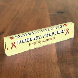 Burgundy Standard Ribbon door Kenneth Yoncich Naambordje