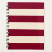 Burgundy Stripes Planner (Voorkant)