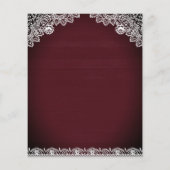 Burgundy Sunflower Budget Weddenschap (Achterkant)