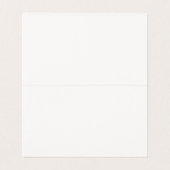 Burgundy Toile Jouy Floral Place Card Table Décor (Inside Unfolded)