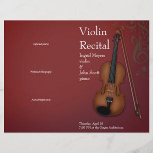 Burgundy Violin Viola vouwde het programma van de