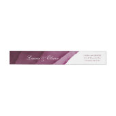 Burgundy Waterverf Wedding Wrap-Around Label (Individueel)