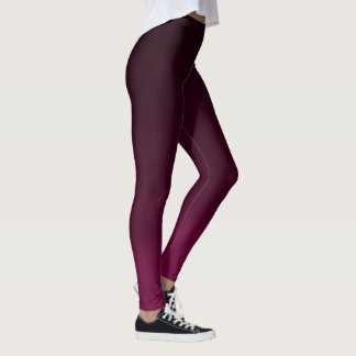 Burgundy Waves  Leggings